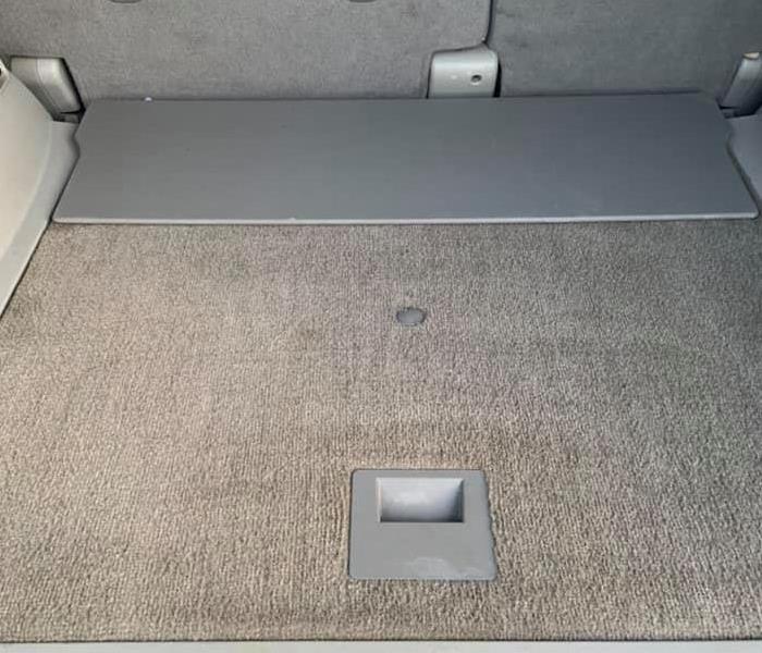 inside of vehicle with clean carpet